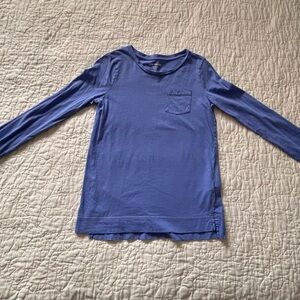 Girls Long Sleeve Shirt Blue